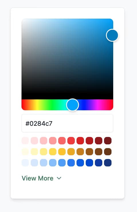 Custom palettes for Shooting Schedules visualization